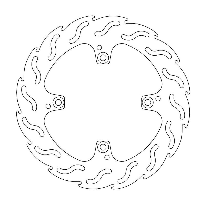 Moto-Master Flame Bremse bak Ducati: 848, S2R, S4R, Hypermotard