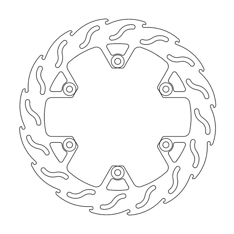 Moto-Master Flame bremseskive bak Yamaha: Tmax