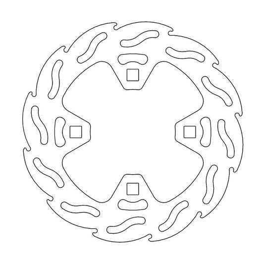 Moto-Master Flame Bremseplate bak KTM XC450 / XC505 quad