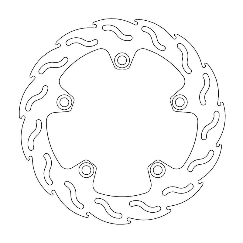 Moto-Master Flame Bremseplate bak Suzuki: GSF 650 / 1250 Bandit / Gladius ABS