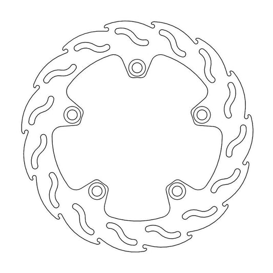 Moto-Master Flame Bremseplate bak Suzuki: GSF 650 / 1250 Bandit / Gladius ABS