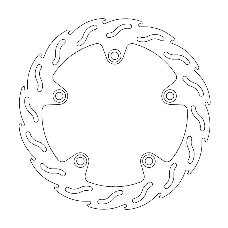 Moto-Master Flame Bremseplate bak BMW: F650GS, F800GS/R, K1300R/S