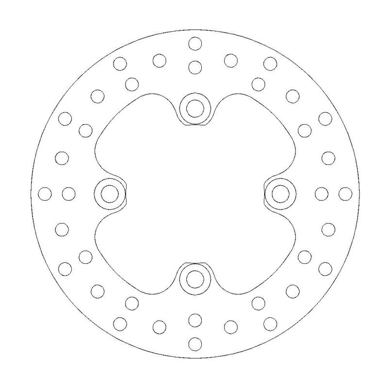 Moto-Master Bremseskive foran Kawasaki KVF 650 / 700 / 750 Bruteforce