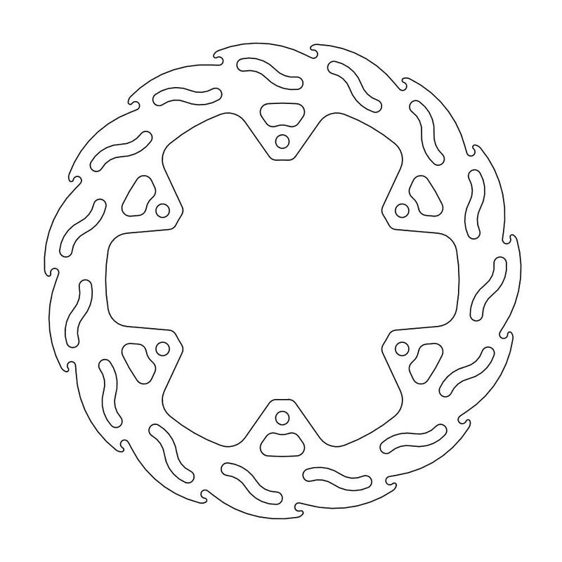 Moto-Master Flame Bremseskive bak Yamaha: WR250 X & R