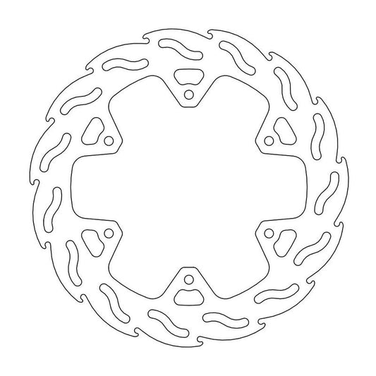 Moto-Master Flame Bremseskive bak Yamaha: WR250 X & R