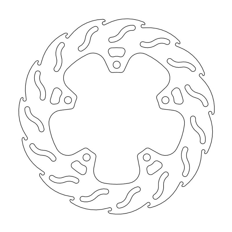 Moto-Master Flame Bremseskive bak Yamaha: YZF-R 125