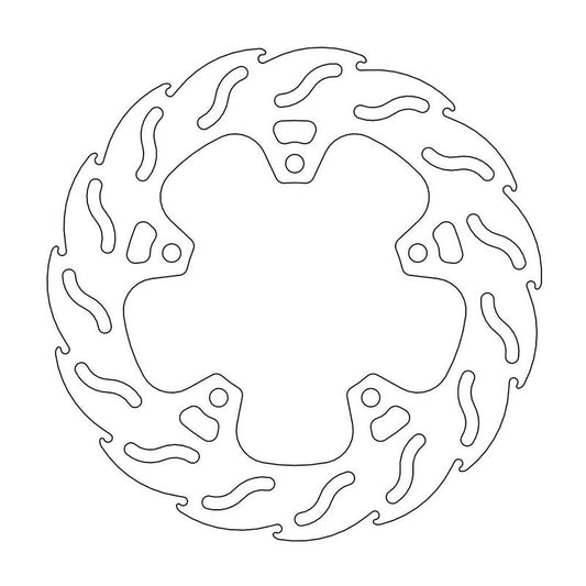 Moto-Master Flame Bremseskive bak Yamaha: YZF-R 125