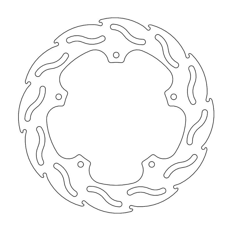 Moto-Master Flame Bremseskive bak BMW S1000RR