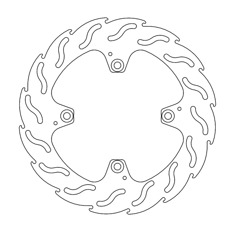 Moto-Master Flame Bremseskive bak Ducati Monster 1100, Multistrada