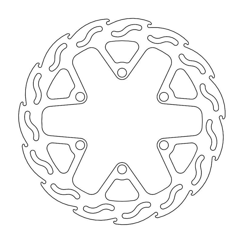 Moto-Master Flame Bremseplate foran Kawasaki D-Tracker 125, KLX 125