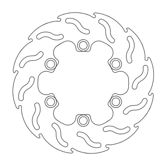 Moto-Master Flame Bremseplate bak Kawasaki D-Tracker, KLX 125