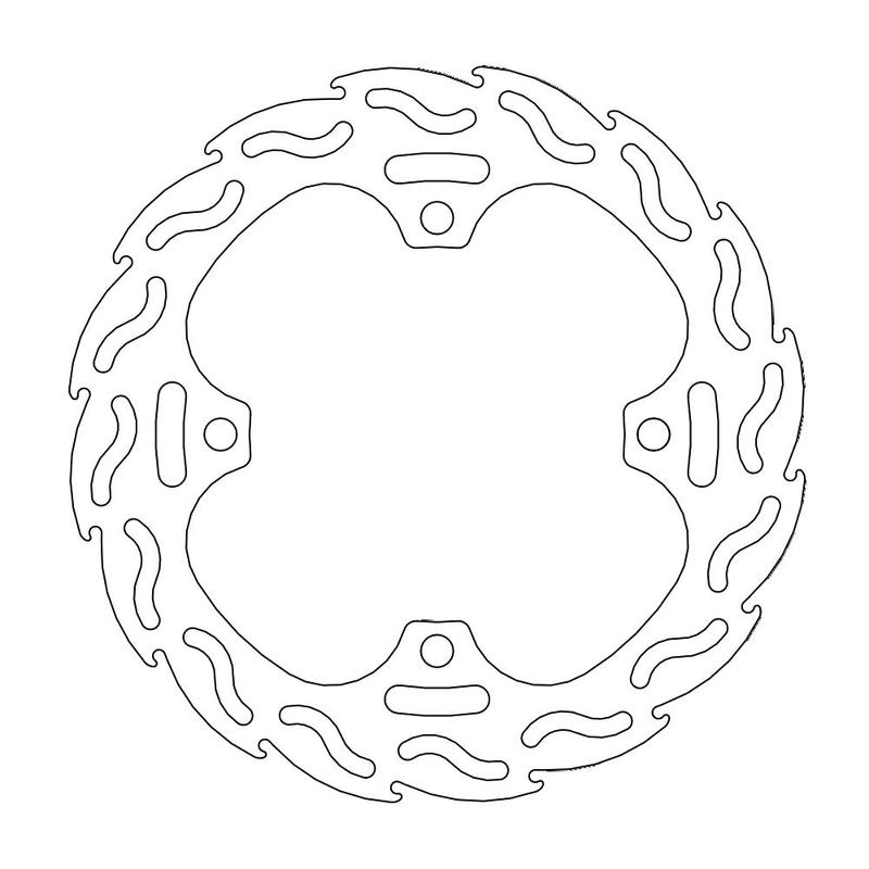 Moto-Master Flame Bremseplate bak Honda CR 125/250