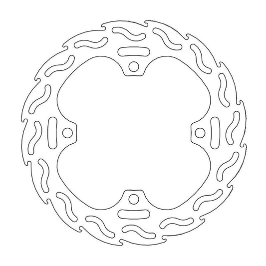 Moto-Master Flame Bremseplate bak Honda CR 125/250