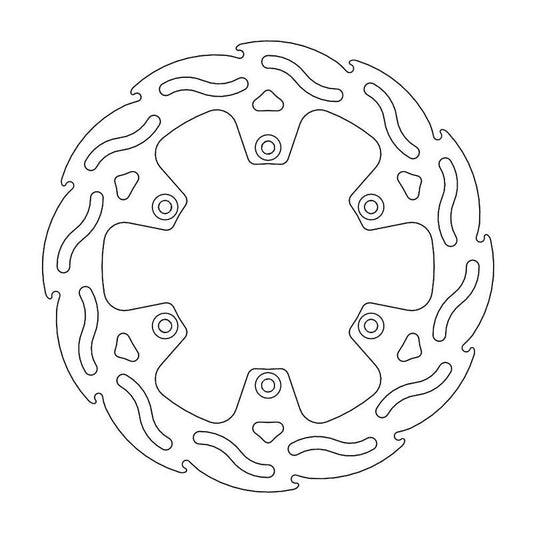 Moto-Master Flame Bremseplate bak Kawasaki KX 125/250 KLX300 (erstatter 110034)