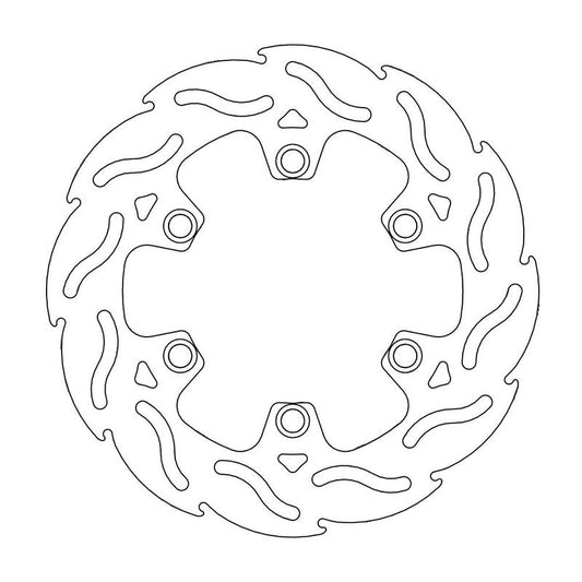 Moto-Master Flame Bremseplate bak Kawasaki KDX 125/200/250 (erstatter 110039)