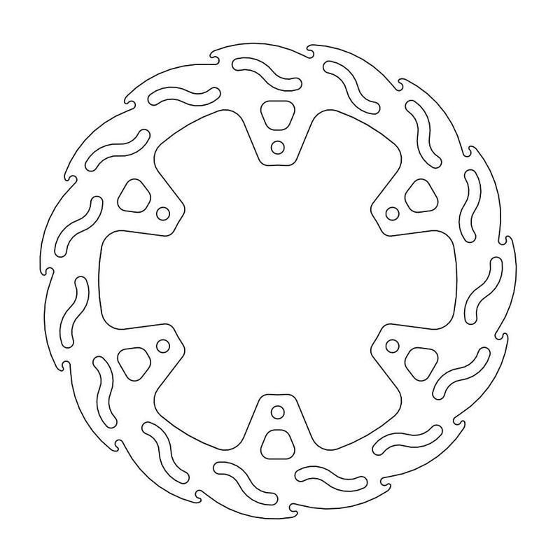 Moto-Master Flame Bremseplate bak Yamaha WR, WRF ,YZF (erstatter 110069)