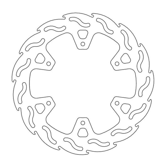 Moto-Master Flame Bremseplate bak Yamaha WR, WRF ,YZF (erstatter 110069)