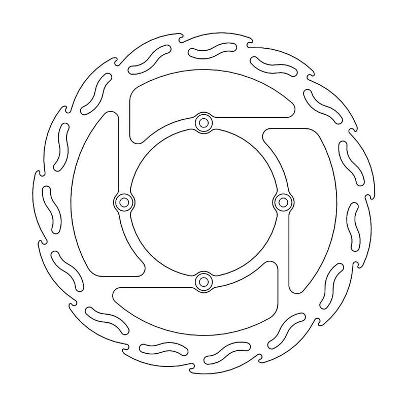 Moto-Master Flame Bremseplate foran Kawasaki KLX (erstatter 110130)