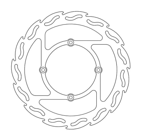 Moto-Master Flame Bremseplate foran Kawasaki KLX (erstatter 110130)
