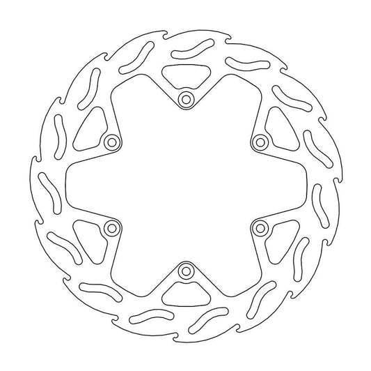 Moto-Master Flame Bremseplate foran Yamaha WR, WRF, YZF (erstatter 110152)