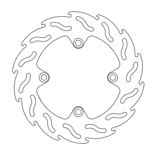 Moto-Master Flame Bremseplate bak Honda XR/XLV