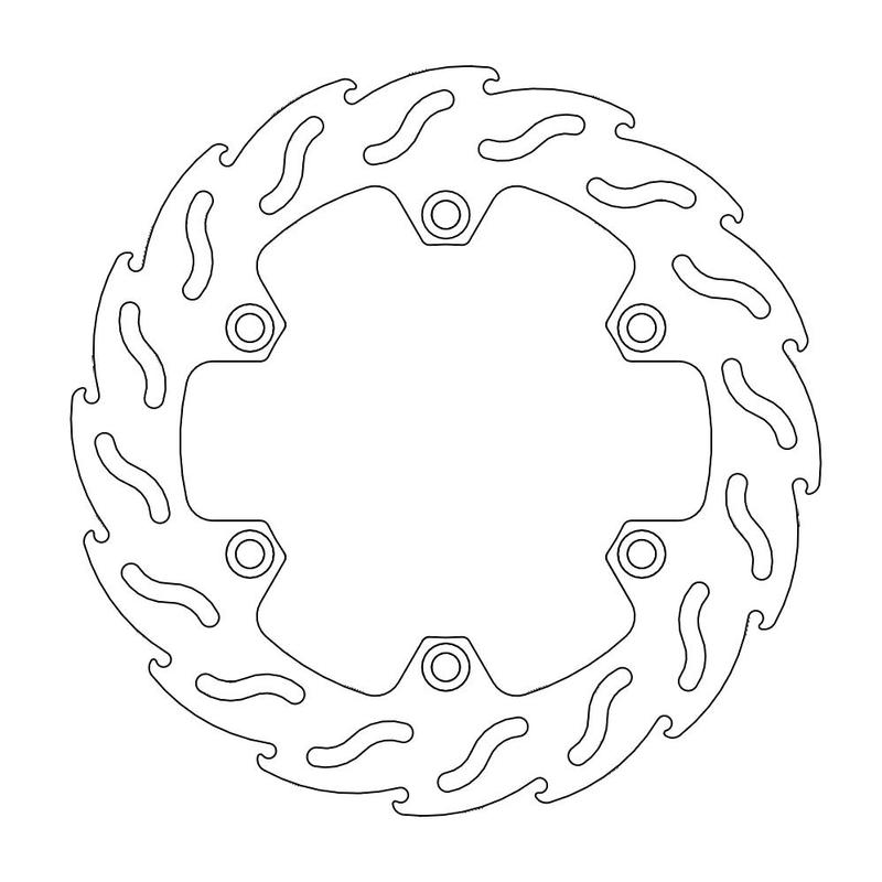 Moto-Master Flame Bremseplate foran venstre Transalp 600