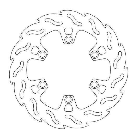 Moto-Master Flame Bremseplate bak Kawasaki