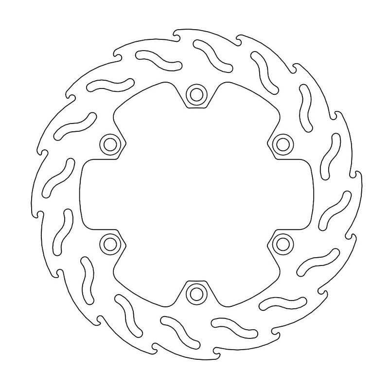 Moto-Master Flame Bremseplate foran høyre Transalp 600