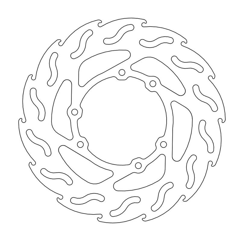 Moto-Master Flame Bremseplate bak Yamaha