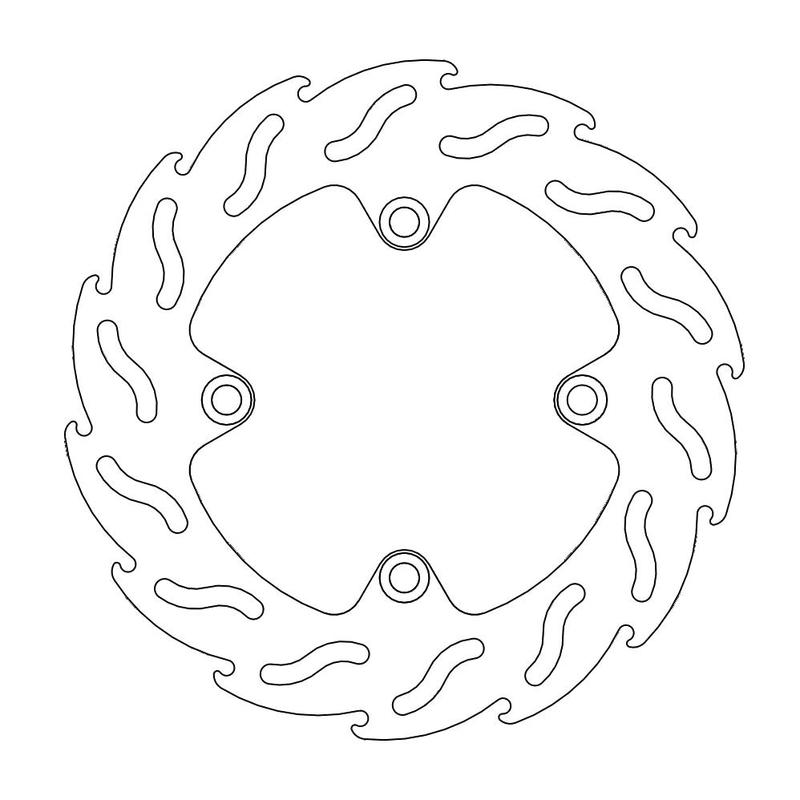 Moto-Master Flame Bremseplate foran venstre Honda Pantheon/Jazz