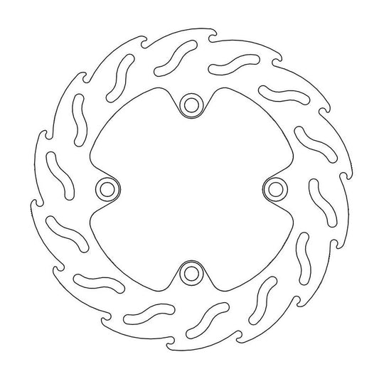 Moto-Master Flame Bremseplate foran venstre Honda Pantheon/Jazz