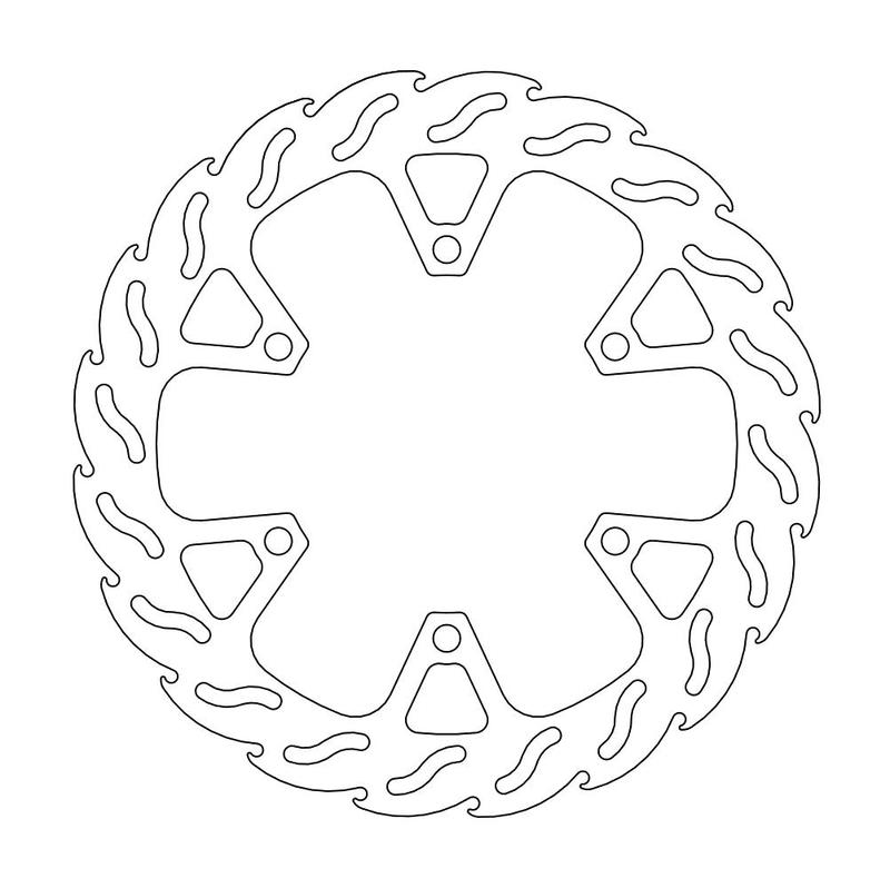 Moto-Master Flame Bremseplate foran høyre Kawasaki 250 Ninja