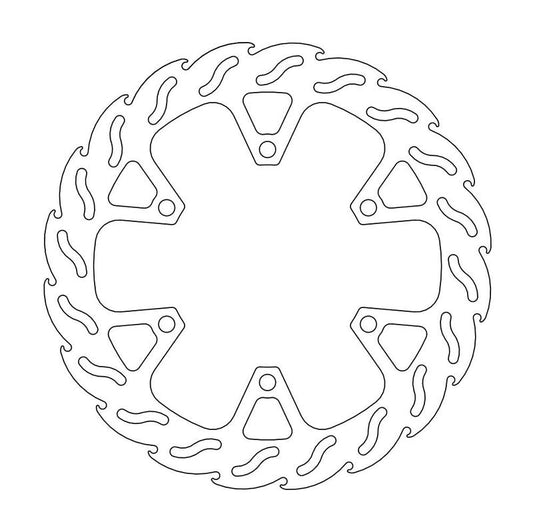 Moto-Master Flame Bremseplate foran høyre Kawasaki 250 Ninja