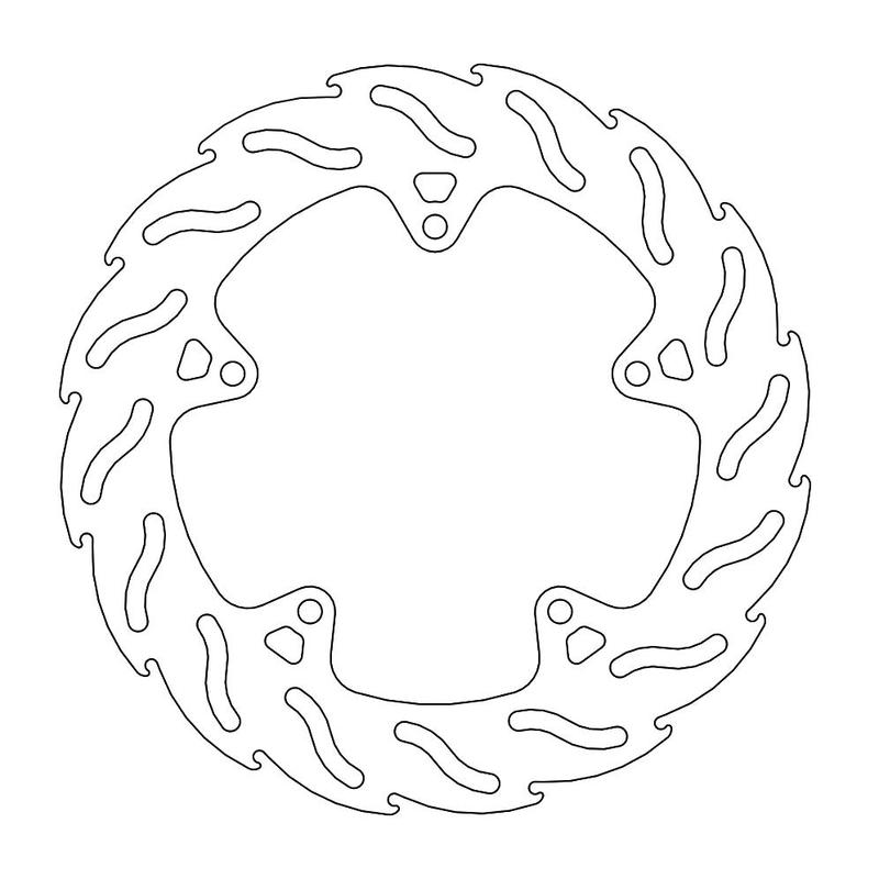 Moto-Master Flame Bremseplate bak Yamaha Fazer 8, FZ8