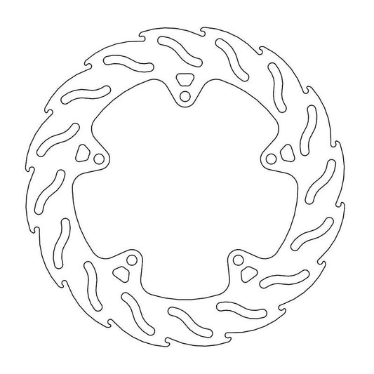 Moto-Master Flame Bremseplate bak Yamaha Fazer 8, FZ8