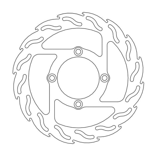 Moto-Master Flame Bremseplate foran venstre Honda Varadero 125