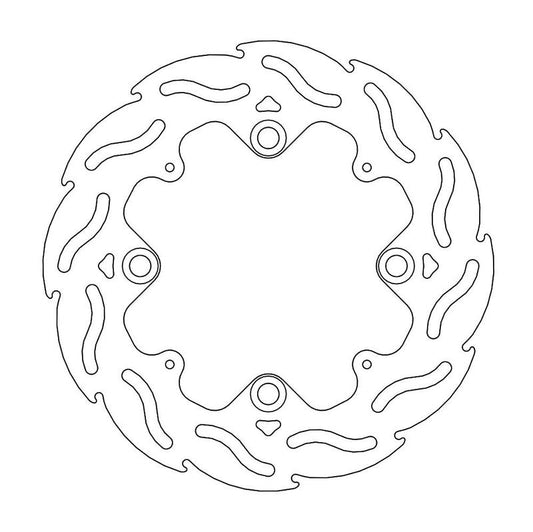 Moto-Master Flame Bremseplate bak CBR 600 RR