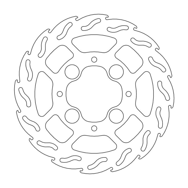 Moto-Master Flame Brakedisc bak VFR 800, ABS