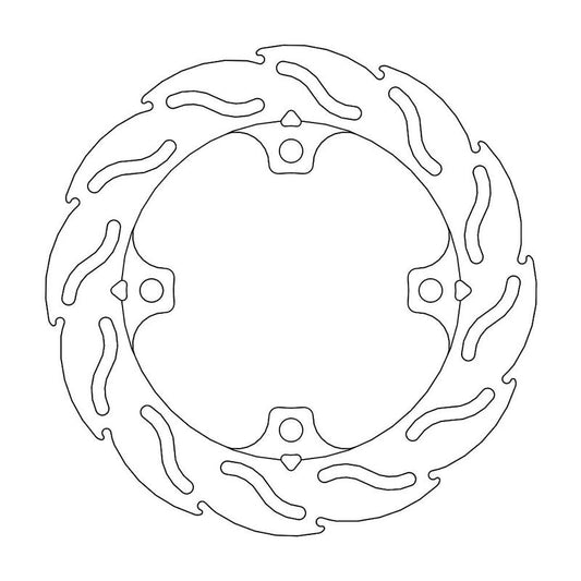 Moto-Master Flame Brakedisc bak CBR 1000 RR, ABS