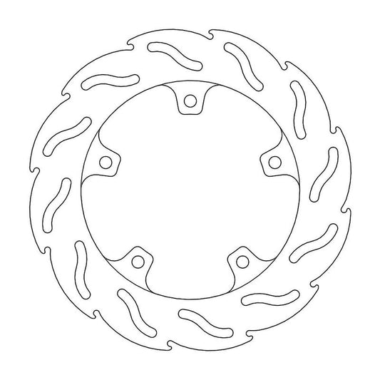 Moto-Master Flame Brakedisc bak RSV 4, Factory, ABS