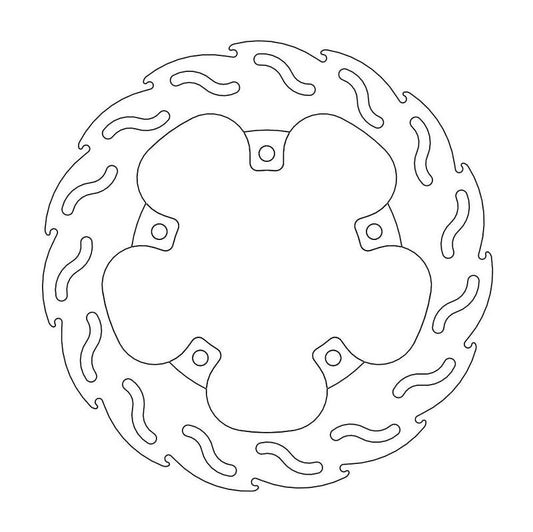 Moto-Master Flame Brakedisc bak Shiver 750, Dorsoduro