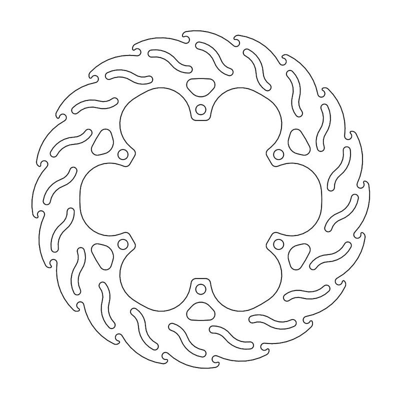 Moto-Master Flame Brakedisc bak XT1200Z, ABS Tenere