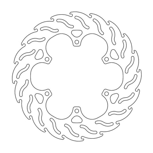 Moto-Master Flame Brakedisc bak XT1200Z, ABS Tenere