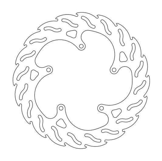 Moto-Master Flame Brakedisc bak V-Max 1680