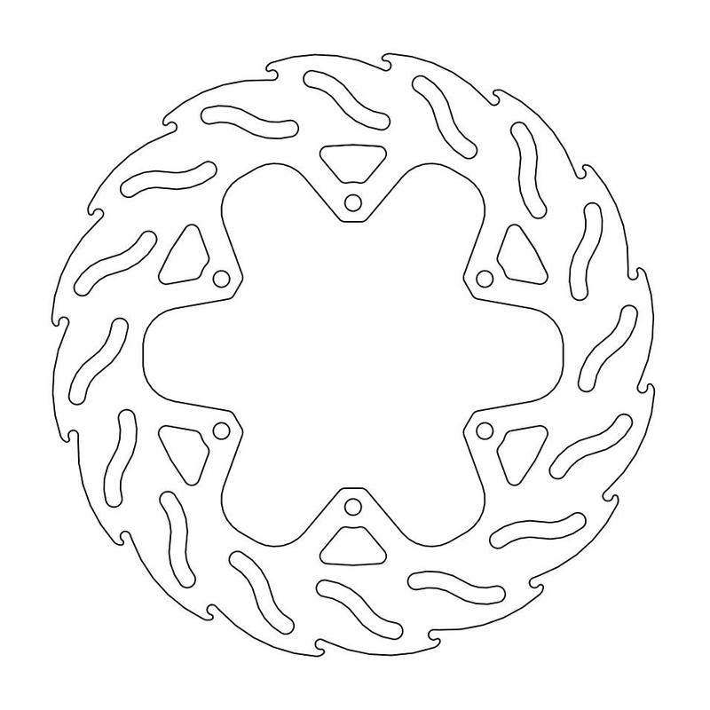 Moto-Master Flame Bremseplate foran høyre MP3, FUOCO