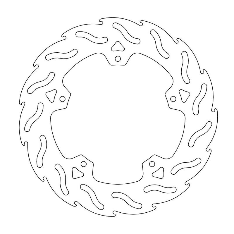 Moto-Master Flame Bremseplate bak Gilera, Piaggio