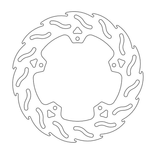 Moto-Master Flame Bremseplate bak Gilera, Piaggio