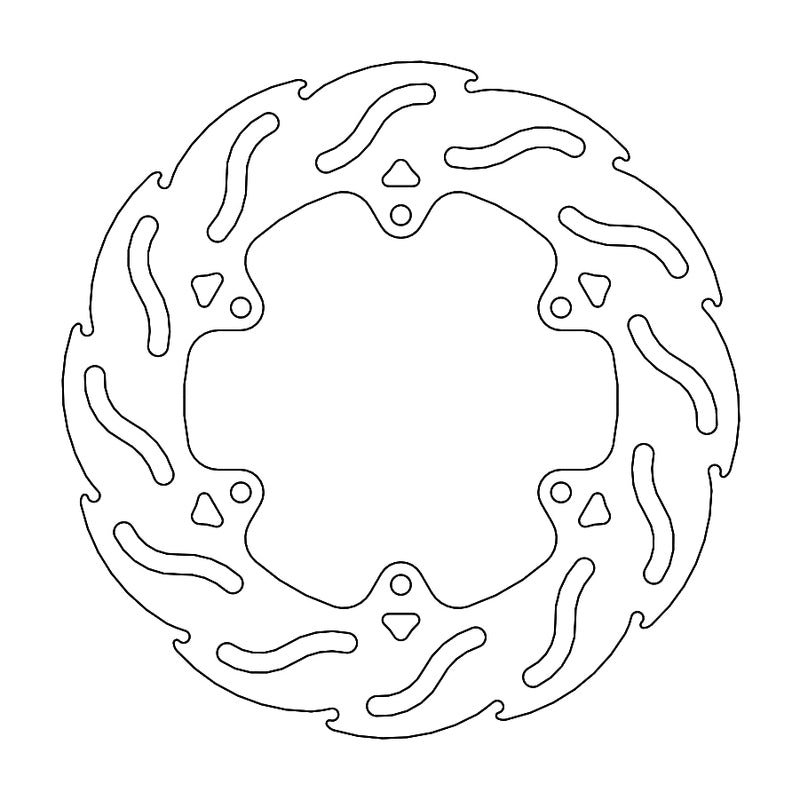 Moto-Master Flame Bremseplate foran & bak Vespa