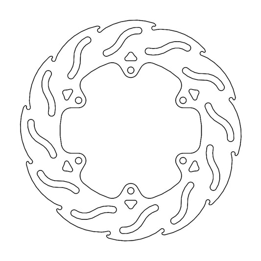 Moto-Master Flame Bremseplate foran & bak Vespa