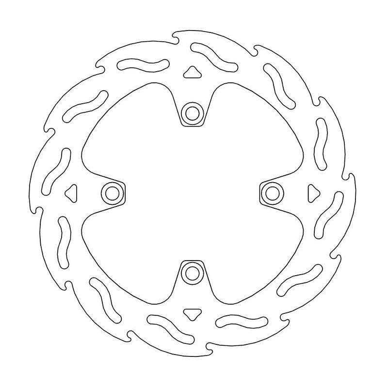 Moto-Master Flame Bremseplate bak Triumph: Thruxton, Sprint, Speed Triple, Tiger